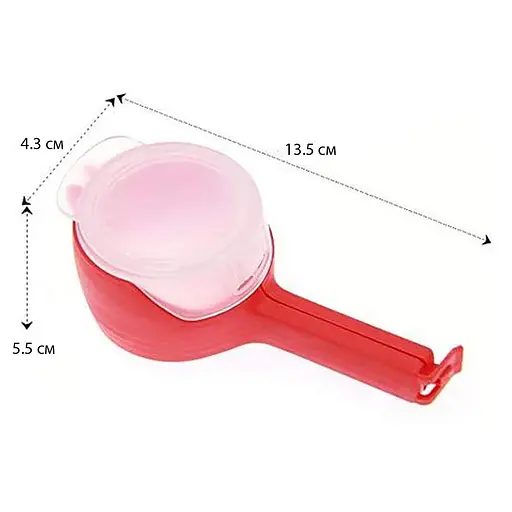 Універсальна кліпса-дозатор затискач для пакетів SpiderJuice Seal (2 шт. у наборі), Kitchen Master 87729 - фото 4