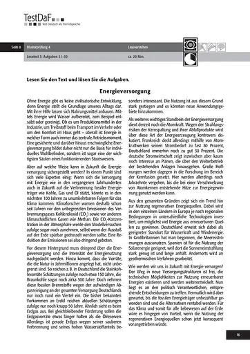 TestDaF Musterprufung 4. Heft mit Audio-CD. Deutsch als Fremdsprache - фото 15