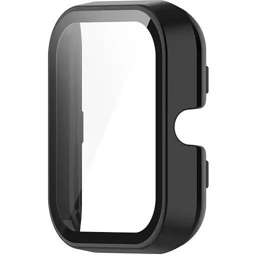 Защитный бампер с закаленным стеклом Tamister для смарт-часов Amazfit Bip 3/3Pro черный