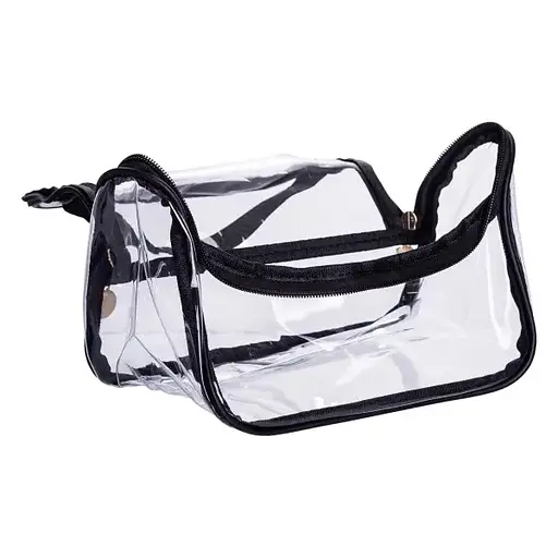 Набір косметичок Yiwu HP-16-6K, 23х14.5х17 см / 18х8х10.5 см водонепроникні 2 шт. прозорі - фото 6