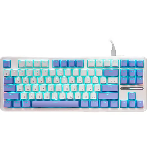 Клавіатура Aula F87 KRGD Blue UA White 6948391202464 (121944)