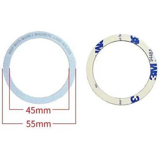 Стальная пластина DK для MagSafe Ring Letter на скотче (Кольцо О / white) - фото 2