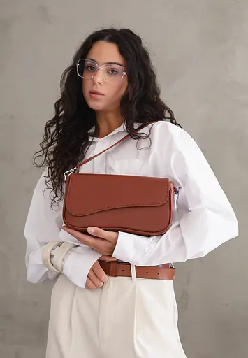 Жіноча шкіряна сумка Nona 2.0 світло-коричнева - фото 4