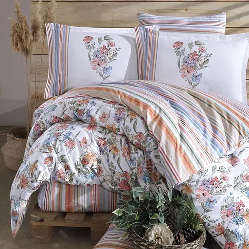 Постільна білизна Zemi V1 Pudra Ранфорс Clasy pbe0052042 - фото 2