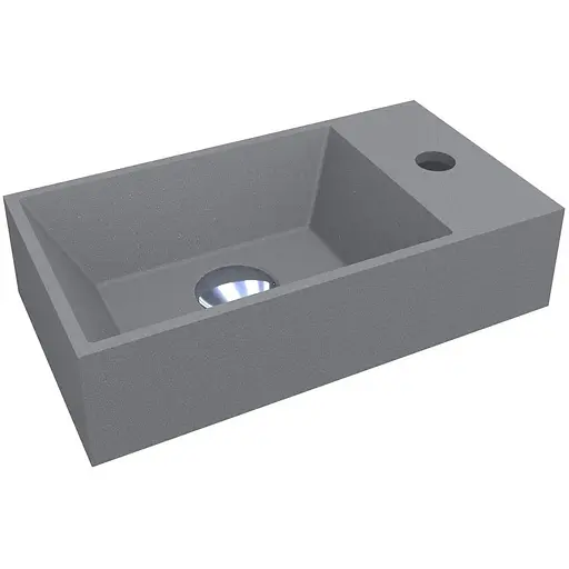 Умивальник Miraggio Copper 400 mirastone gray 0000802, Сірий - фото 1