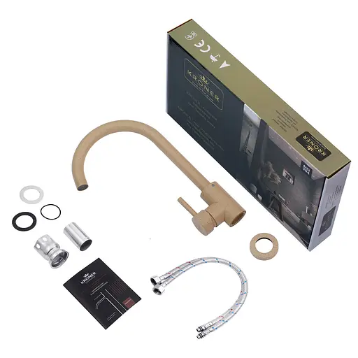 Змішувач для кухні Kroner KRP Edelstahl Klassisch - COL035 (CV023004) - фото 8