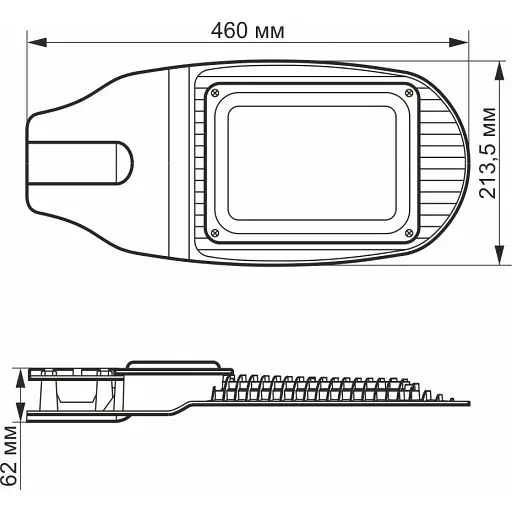 Світлодіодний ліхтар Videx 50W 5000K сірий (VL-SL06-505) - фото 3