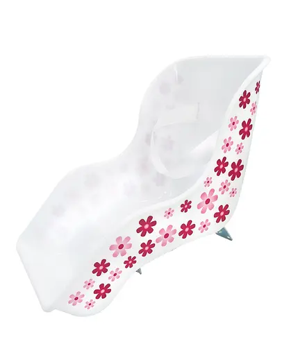 Кресло для куклы/игрушки на велосипед CROSSRIDE CR-A-1 белое с цветами (G0001710)