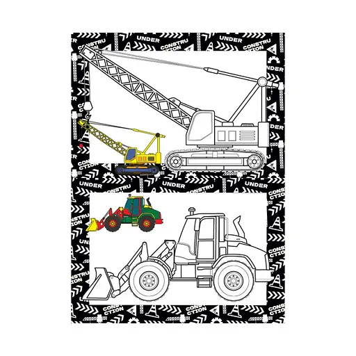 Книжка розмальовка "Будівництво" РМ-48-53 с цветными подсказками - фото 2