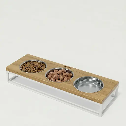 Hollky Base Bar — три миски на підставці (3 × 0,45 л)