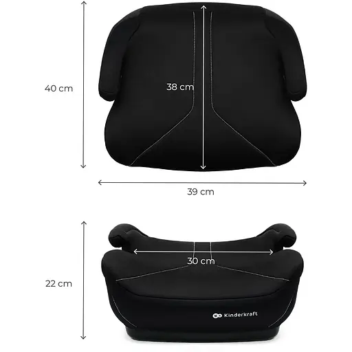 Автокрісло-бустер Kinderkraft i-Boost 2 Black (KCIBOO02BLK0000) - фото 2