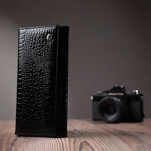 Кожаный женский кошелек ST Leather 18х9.5х2.5 см acs0029432 - фото 9