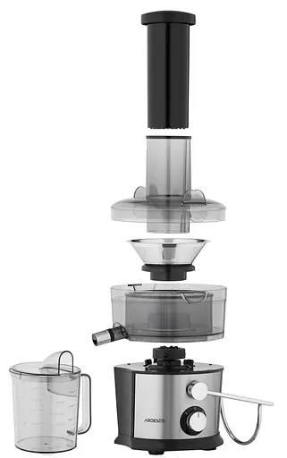Соковыжималка Ardesto JEG-800, Black/Silver, центробежная, 800Вт, емкость для сока 1000мл, 2 скорости, горловина "целое яблоко" 75мм, малошумный двигатель, противоскользящие ножки - фото 4