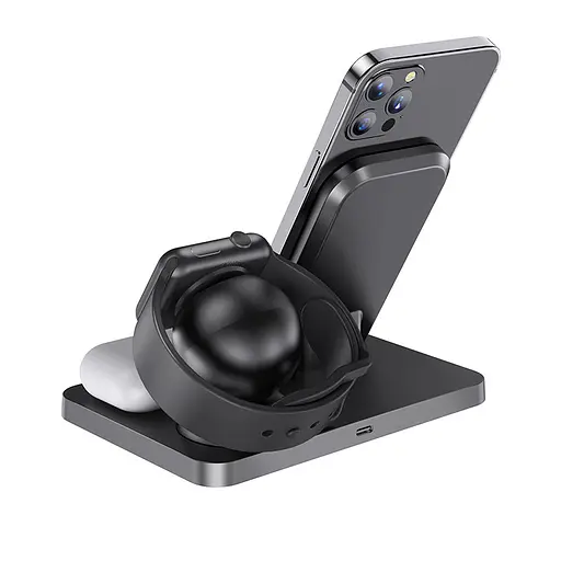 БЗП HOCO CW33 Ultra Charge 3in1 Черный - фото 6