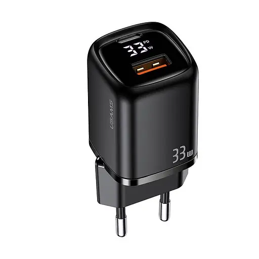 Зарядний пристрій Usams 33w з дисплеєм Digital Display Fast Charger CC152 T46 - фото 1
