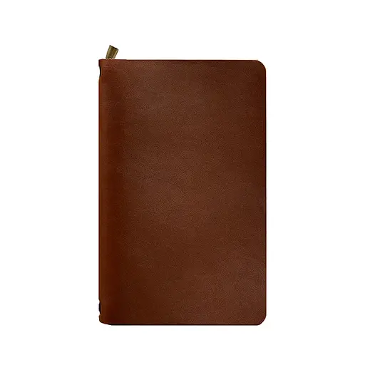 Кожаный блокнот (софт-бук) 8.0 на резинке светло-коричневый - фото 6