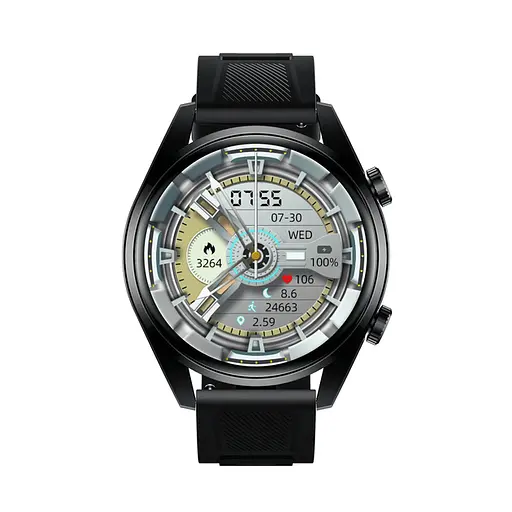 Смарт-часы LEMFO WS-11 силиконовый ремешок Black Black (16349) - фото 2
