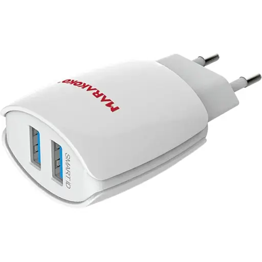 Мережевий зарядний пристрій MARAKOKO MA1 EU Plug 2-Port USB 2.4A - фото 1