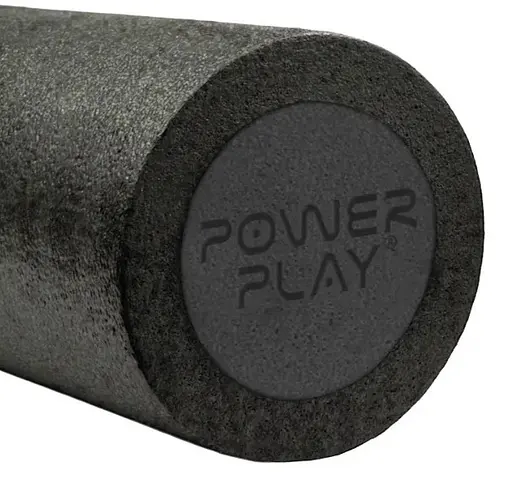 Масажний ролик (роллер) гладкий PowerPlay 4021 Fitness Roller Чорний 30x15 см (PP_4021_Black_(30*15)) - фото 4