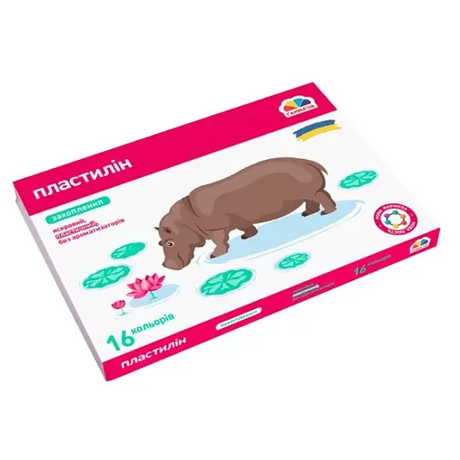 Набір для ліплення пластилін "Захоплення" ГАММА'UA 200314, 16 кольорів - фото 1