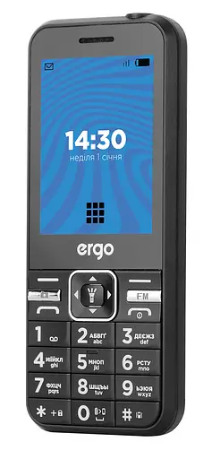 Телефон Ergo E281 Dual Sim Black UA UCRF - фото 3