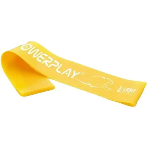 Гумка для фітнесу PowerPlay 4113 Mini Power Band 0.4 мм Жовта (опір 1-3 кг) (PP_4113_Yellow) - фото 1