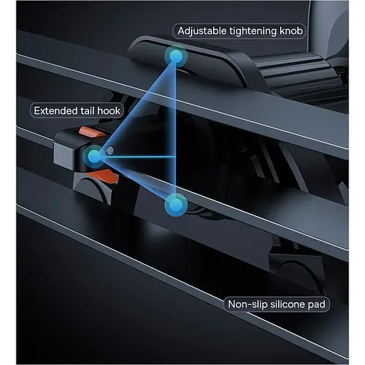 Автотримач Baseus UltraControl Mega Series Folding Black (C40465400111-00) [150726] - фото 11