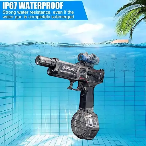 Электрический водяной бластер Ultimate Battle Aqua Combat большой дальности со светом - фото 5