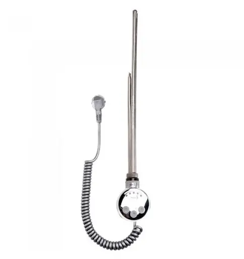 ТЕН для рушникосушки Terma MEG з електронним термостатом 300W Chrome + трійник 30412 - фото 3