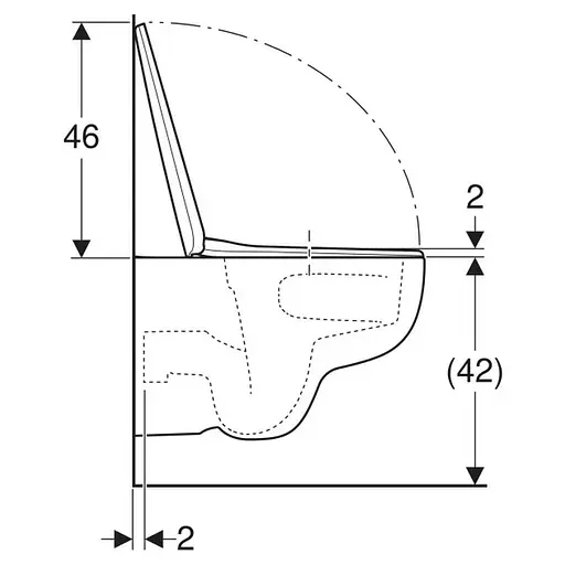 Унитаз подвесной Geberit Selnova TurboFlush 503.083.00.1 с сидением Soft Close, Белый - фото 3