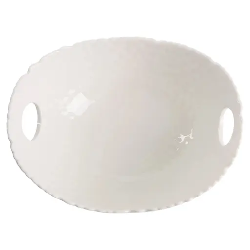 Блюдо Led Torn овальное глубокое с ручками 20x16.5x8 см белое (B010853)