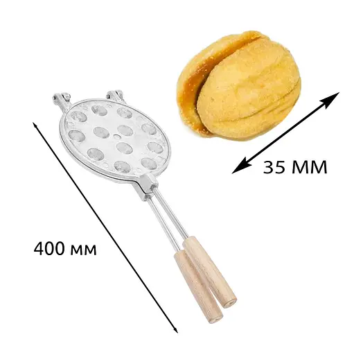 Форма для выпечки крупных орешков Орешница — 12 орехов ХЭАЗ Харьков, ХЕАЗ Серый 81827 - фото 2