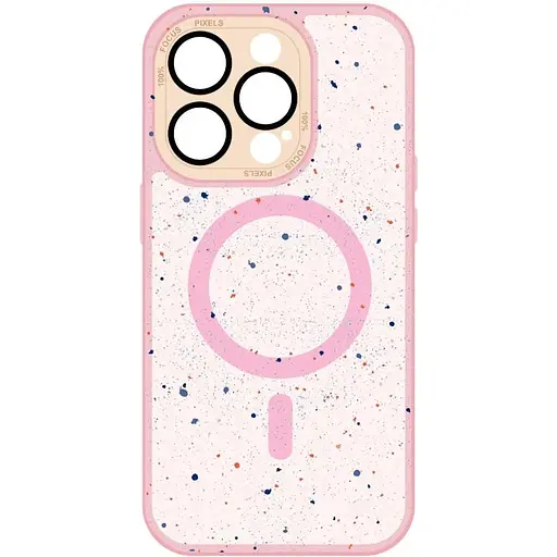 Чохол-накладка DK для Apple iPhone 14 MagSafe Composite Matte Splash (pink) - фото 6