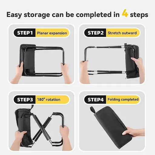 Стул складной Market Union 23 х 26 х 26 см, материал изготовления: полиэстр, металл - фото 5