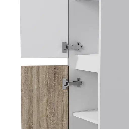 Пенал Am.Pm Gem S підлоговий 35 см лівий білий глянець/дерево M91CHL0351WF38 - фото 6