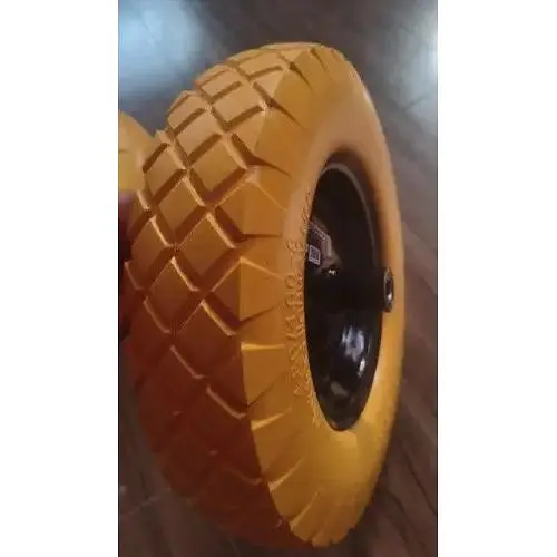 Колесо для тачки Сила поліуретанове 4х8'' з квадратним малюнком протектора