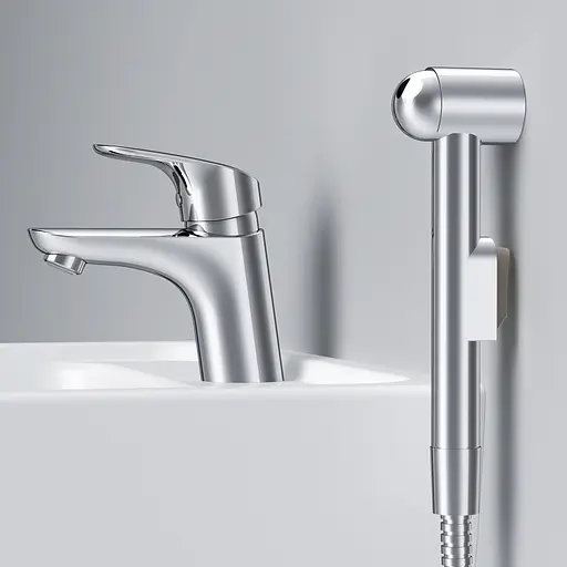 Змішувач для раковини із гігієнічним душем AM.PM Like (F8003000) - фото 6