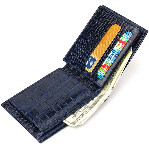 Чоловічий шкіряний гаманець Canpellini 12х9.6х2 см acs0025593 - фото 2