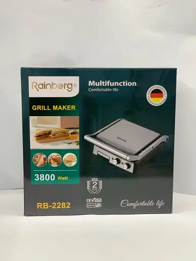 Прижимной контактный электрогриль Rainberg RB-2282 домашний 3800 Вт - фото 5