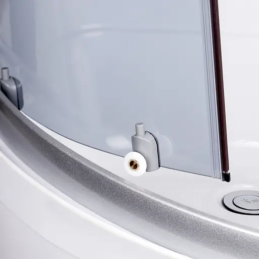 Гидромассажный бокс Lidz Tani SBM90x90.SAT.LOW.GR, стекло тонированное 4 мм, Черный, Универсальная, Черный, черный, мелкий (до 20 см) - фото 5