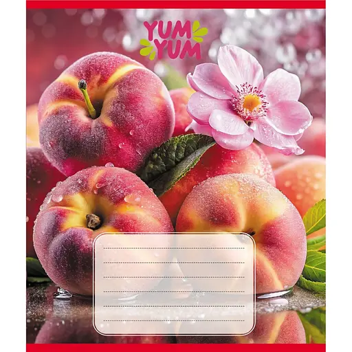 Зошит учнівський "Фрукти" Leader 036-580143L-1 в лінію, 36 аркушів - фото 1