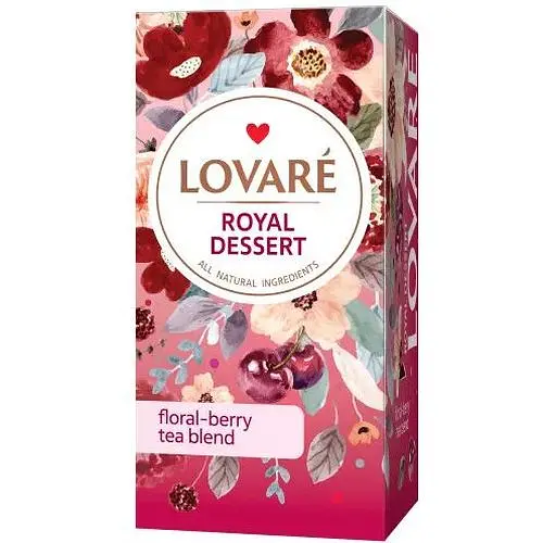Чай квітковий Lovare Royal dessert 24 шт - фото 1