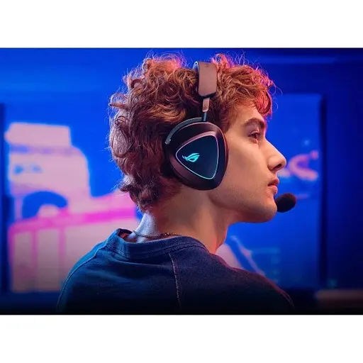 Навушники Asus гарнітура ігрова повнорозмірні Rog Delta II (A701) чорні - фото 8