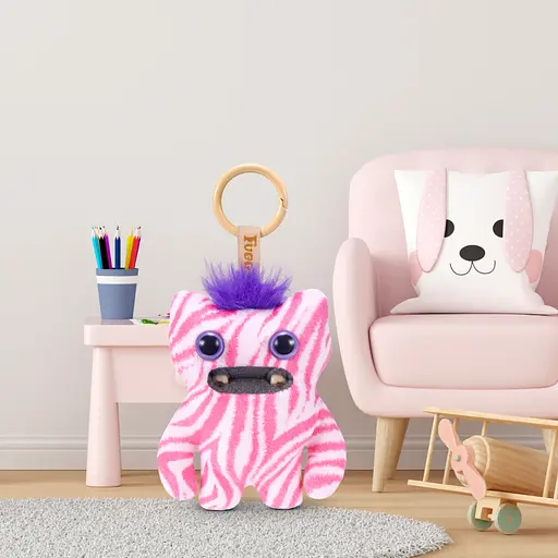 М'яка іграшка-брелок Fuggler Baby Pinkles Бебі Смугляшко 8 см (15759A) - фото 3