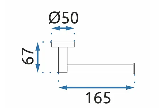 Тримач для туалетного паперу Rea Mist 04 black REA-80025 Чорний матовий - фото 2