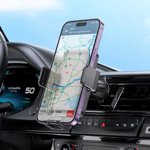 Держатель Hoco Rock Push-type Car holder H26 air outlet - фото 2