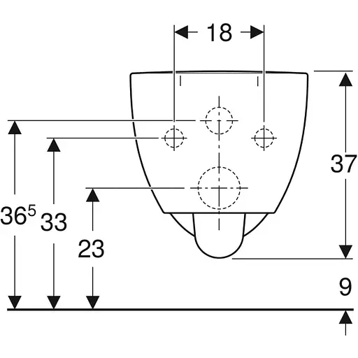 Чаша подвесного унитаза Geberit Selnova Rimfree 500.694.01.2, Белый - фото 3