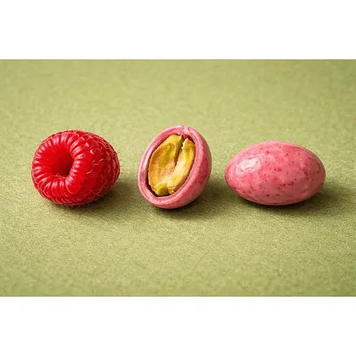 Драже фісташка Healthy Choice в малиновому шоколаді 50 г - фото 2