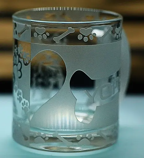 Скляна чашка кружка 320 мл  з гравіюванням Йорк подарунок для власника собаки або поціновувача породи - фото 6