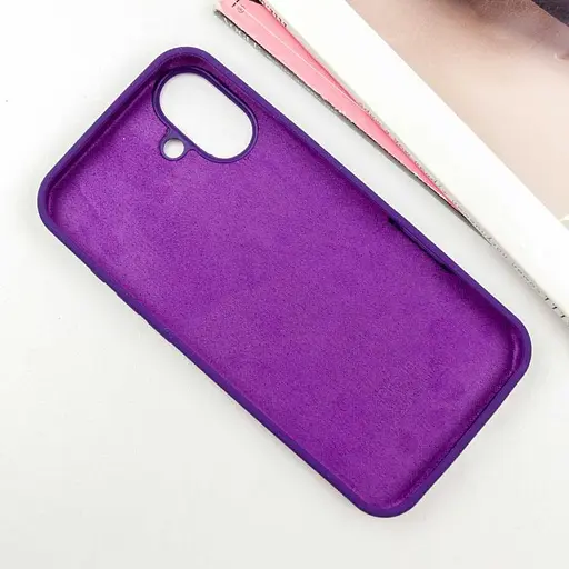 Чехол Epik Silicone Case Full Protective AA для Apple iPhone 16, 6.1 Фиолетовый/Amethyst - фото 3